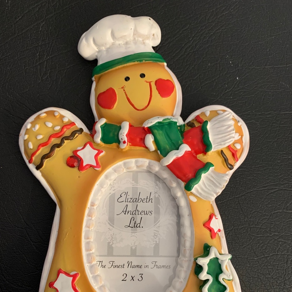 ☃️4/$22☃️ GINGERBREAD MAN PHOTO FRAME - CHEF.